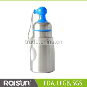 Eco-friendly 18/8 Wall Stainless Steel Measuring Sports Bottle thumbnail-1