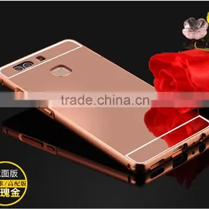 Luxury Mirror PC Back Case Aluminum Metal Bumper Case Cover For Huawei P9 Lite thumbnail-4
