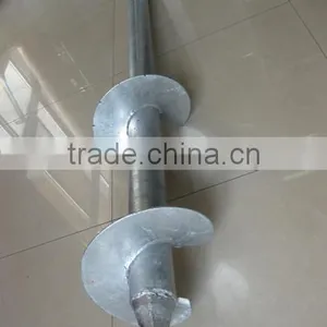 PV System Helical Spiral Post Ground Screw Piles for Foundation of Solar Photovoltaic Brackets thumbnail-1