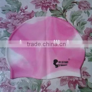Eco-friendly Rainbow Silicone Swimming Caps for Long Hairs thumbnail-5