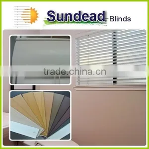 Wholesale High UV Durability 2 Inch Faux Wood Blinds, Venetian Blinds, Room Darkening Plantation Blinds thumbnail-2