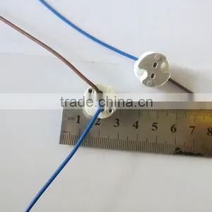 LED Mr16 Ceramic Lamp Holder Round With Silicone Wires 15CM thumbnail-6