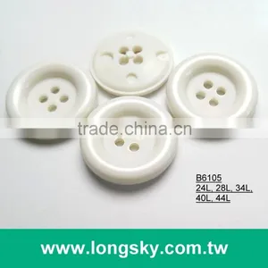 (#B6105) Classic Round Edge 4 Hole Plastic Button for Boots Decoration thumbnail-1