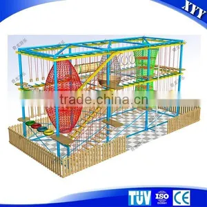 Children Indoor Rope Course Adventure Playground Equipment thumbnail-1