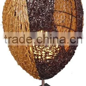 2015 Modern Decorative Natural Cane Table Lamp/light With CE thumbnail-3