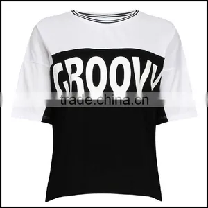 Wholesale Womens Round Neck Custom Screen Printed Tshirts thumbnail-5