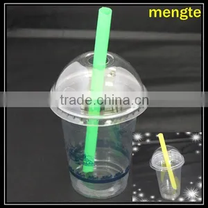 Three-piece Plastic Cup With Lid and Straw thumbnail-1