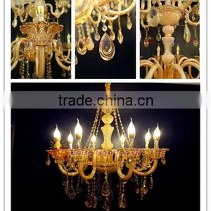 Factory Wholesale European Style Crystal Drops Pendant Lamp thumbnail-2