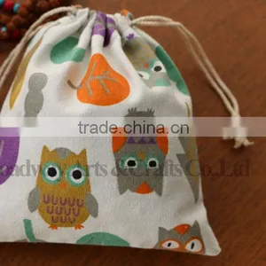 Promotion Canvas Fabric Drawstring Bag With Custom Logo thumbnail-2
