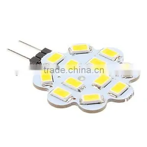 G4 3W 12x5630 SMD 240-270LM 3000-3500K Warm White Light Lotus Shaped LED Spot Bulb (12V) thumbnail-1