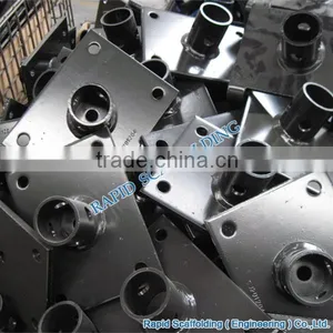 Hot Sales Types of Powder Coated Black Base Plate Parts Frame Scaffolding System thumbnail-1