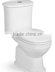 Wash Down P-trap Two Pieces Toilet Ceramic Material Made in China thumbnail-1