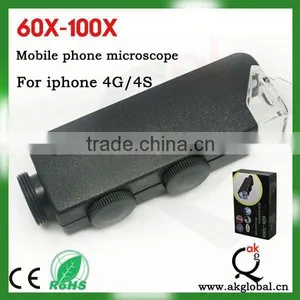 Microscope 60X-100X Zoom Phone Camera Lens for IPhone 4s Lens thumbnail-1