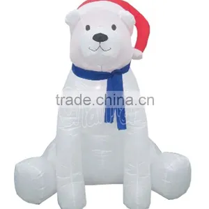 Christmas Self Inflating LED LIGHTS Polar Bear Christmas Decoration Indoor/Outdoor Use thumbnail-1