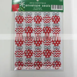 2014 Christmas Sticker With Snowflake Design thumbnail-2