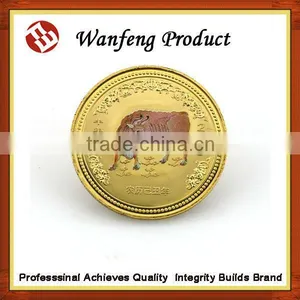 Custom Gold Challenge Antique Copper Coin thumbnail-2