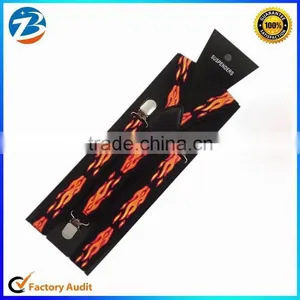 New Unisex Fashion Flame Braces Suspenders for Pants Adults thumbnail-1