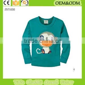 New 2015 100% Cotton Boys t Shirt Monkey T-shirts Kids Baby Children t Shirts Child Long Sleeve Tee thumbnail-1