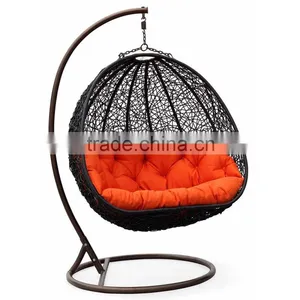 PE Wicker Rattan Outdoor Net Swing thumbnail-2