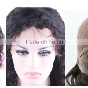 Brazilian Hair Full Lace Wig Virgin Brazilian Hair Wigs Wavy Lace Wigs thumbnail-1