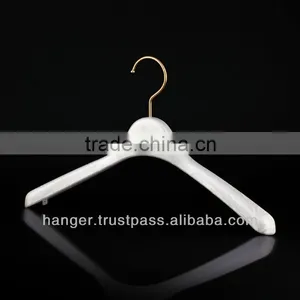 Pale Pink Marbled Plastic Jacket Hanger for Bathroom Accessory thumbnail-1