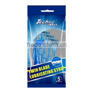 Triple Blades Disposable Shaving Razor Compared With Gillette Mach 3 thumbnail-2