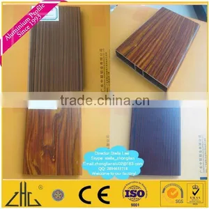Wow!! Rugged Pattern Aluminium Extrusion Tube, Rugged Aluminium Extrusion for Furniture in Wood Colour, Rugged Aluminium Profile thumbnail-1