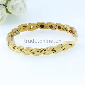 Handmade 5 in 1 Germanium Gold Hand Chain of Wedding Bracelet thumbnail-5
