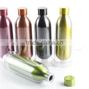 24oz Double-wall Sports Bottle Stainless Steel Liner Plastic Outer thumbnail-2