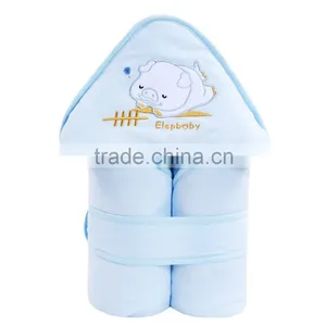 Fashion Animal Appilque 100 Cotton Long Baby Hooded Sweater Coat With Chenille thumbnail-2