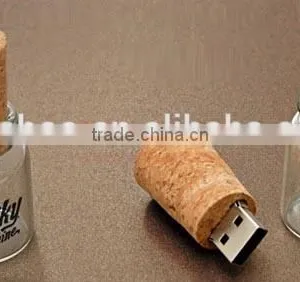 2015 Hot Selling Bottle Usb Flash Drive With the Cork, Factory Price Bottle Usb With Cork, Full Capacity Usb Bottle Cooler thumbnail-2