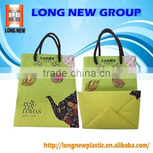 Elegant Fancy Paper Shopping Bag With Custom Printed Logo/Design thumbnail-1