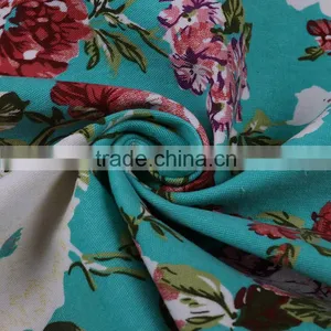High Quality Plain Fabric Manufacturer 75 Polyester 25 Cotton Spandex Fabric for Women's Clothing thumbnail-1