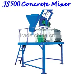 Manual Press Brick Block Machine HYM-JS500 Concrete Mixer thumbnail-1