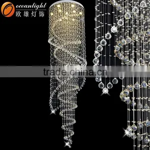 Stair Chandelier,modern Crystal Round Chandelier OM88574-80 50 thumbnail-2