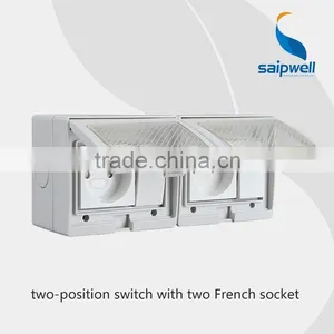 Waterproof Doorbell Switch Waterproof Electrical Outlet Box(SP-2FRS) thumbnail-1