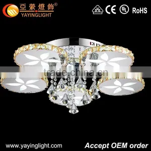 2015 New Style House Ceiling Design,crystal Flat Ceiling Chandelier Light thumbnail-1