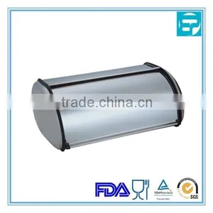 Square Stainless Steel Bread Bin thumbnail-1