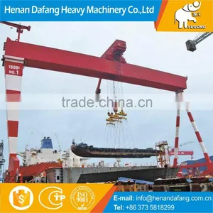 500ton Single Girder Ship Building Gantry Crane With Hook Manufacturer thumbnail-1