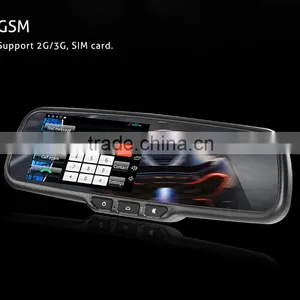 5 Inch Car Interior Rearview Mirror With Gps Navigation; Dvr Recording; Bluetooth; Google Map thumbnail-2