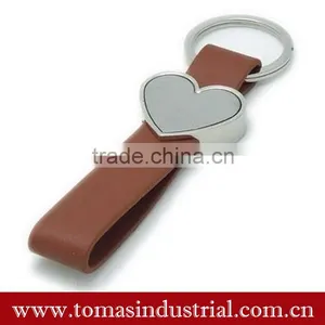 Wholesale Manufacture High Quality Promotional Metal Custom Leather Keychain thumbnail-2