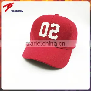 Custom Design 8 Panel Wool Blend Baseball Cap thumbnail-1