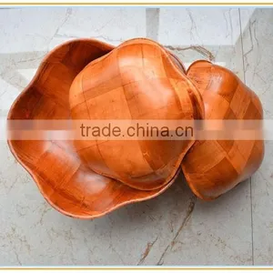 Pentagram Wooden Knitted Bowl for Putting Fruit thumbnail-5
