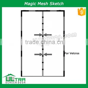 Hands-free Magic Mesh Magnetic Door Curtain thumbnail-3