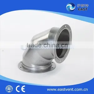 High Quality Welding Stainless Steel Bend 90 Degree With Flange thumbnail-1