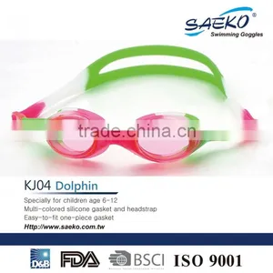 Dolphin - One Piece Anti-Glare UV Protection Junior Children Kids Swimming Goggles Play Fun thumbnail-3