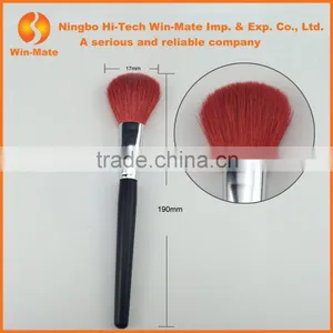 2014 Wholesale Pretty Welcomed Goat Hair& Wood Handle Cosmetic Powder Blush Brush thumbnail-1