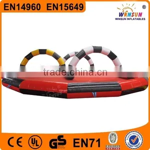 Funny Commercial Outdoor Custom Logo Inflatable Race Track for Sale thumbnail-1