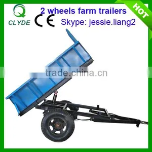 Pretty Quanlity Single Axle Semi Tipper Trailer for Farm Tractor thumbnail-1