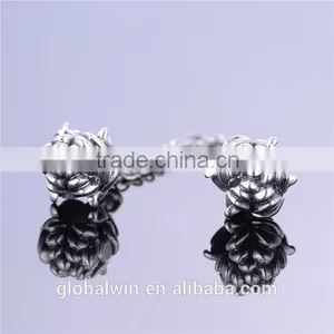 Rubber Stopper Safty Chain Wholesale Engravable Custom Charms 925 Silver Beads Charm thumbnail-3